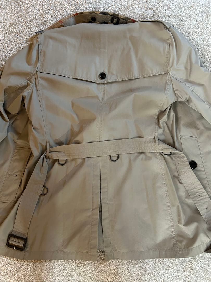 【美品】Burberry Brit ベージュ トレンチコート メンズ サイズ:L