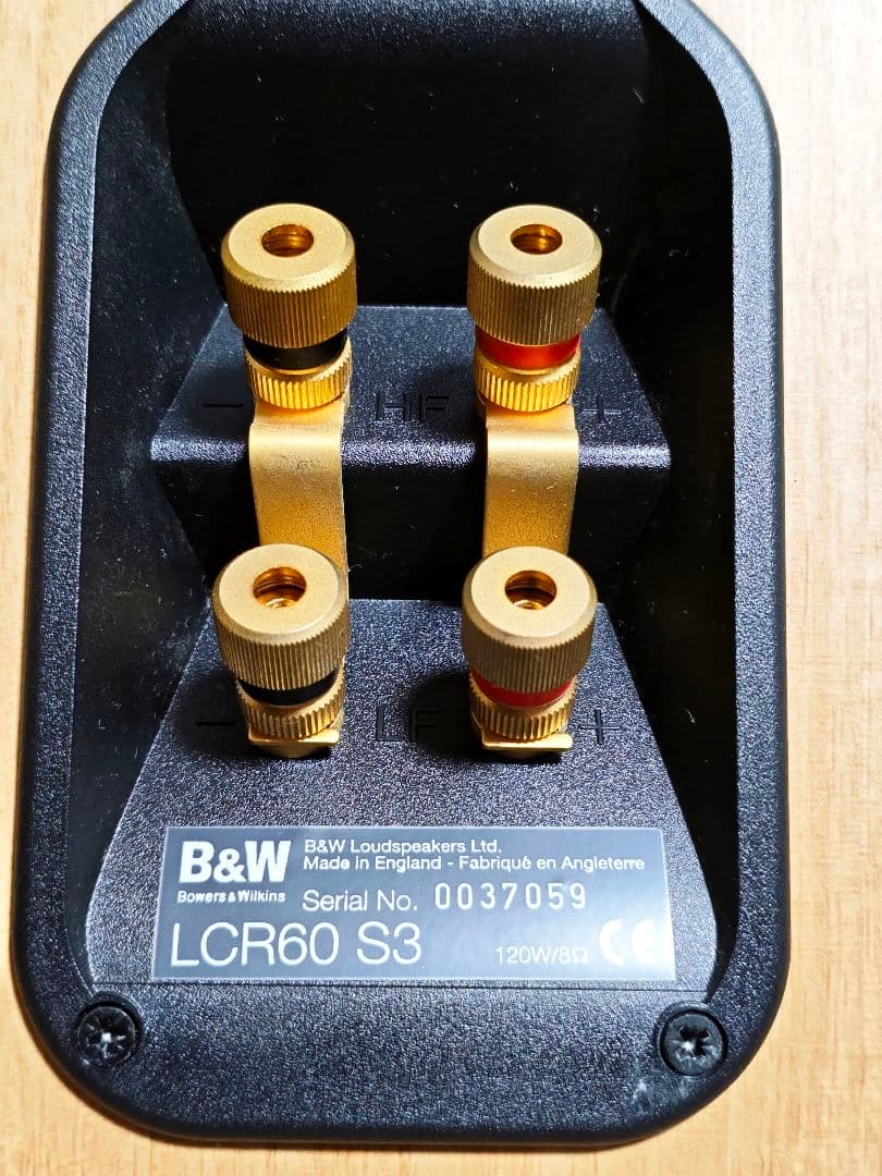 専用 B&W LCR60 S3 センタースピーカー