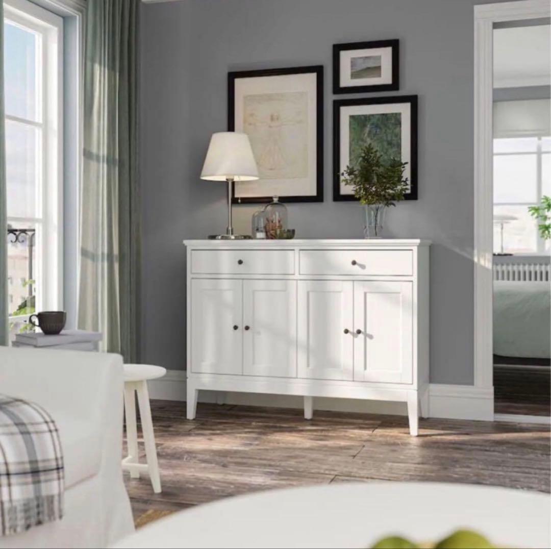 IKEA IDANAS イダネス　サイドボード　コンソール キャビネット　白