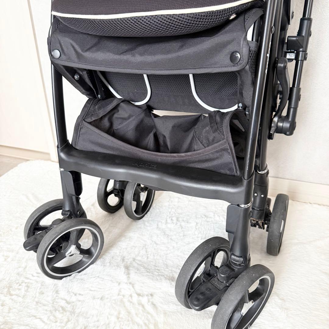 【美品】Apricaベビーカー 両対面式 ハンドルレザー ラクーナビッテSF