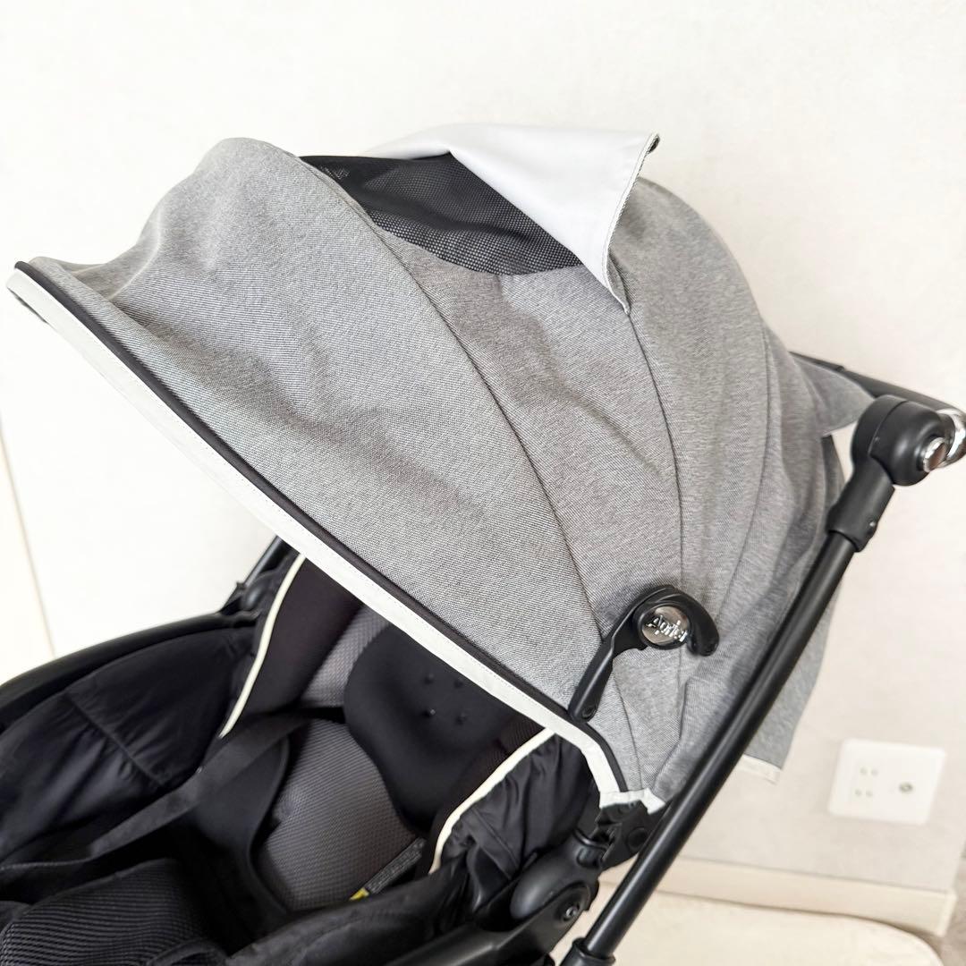 【美品】Apricaベビーカー 両対面式 ハンドルレザー ラクーナビッテSF