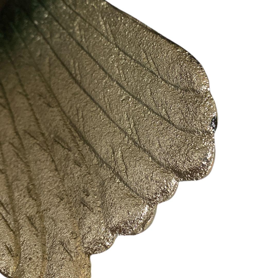 高級床置 夫婦鷹 箱付き アンティーク 床の間 鉄製 金属工芸 高さ50cm超え