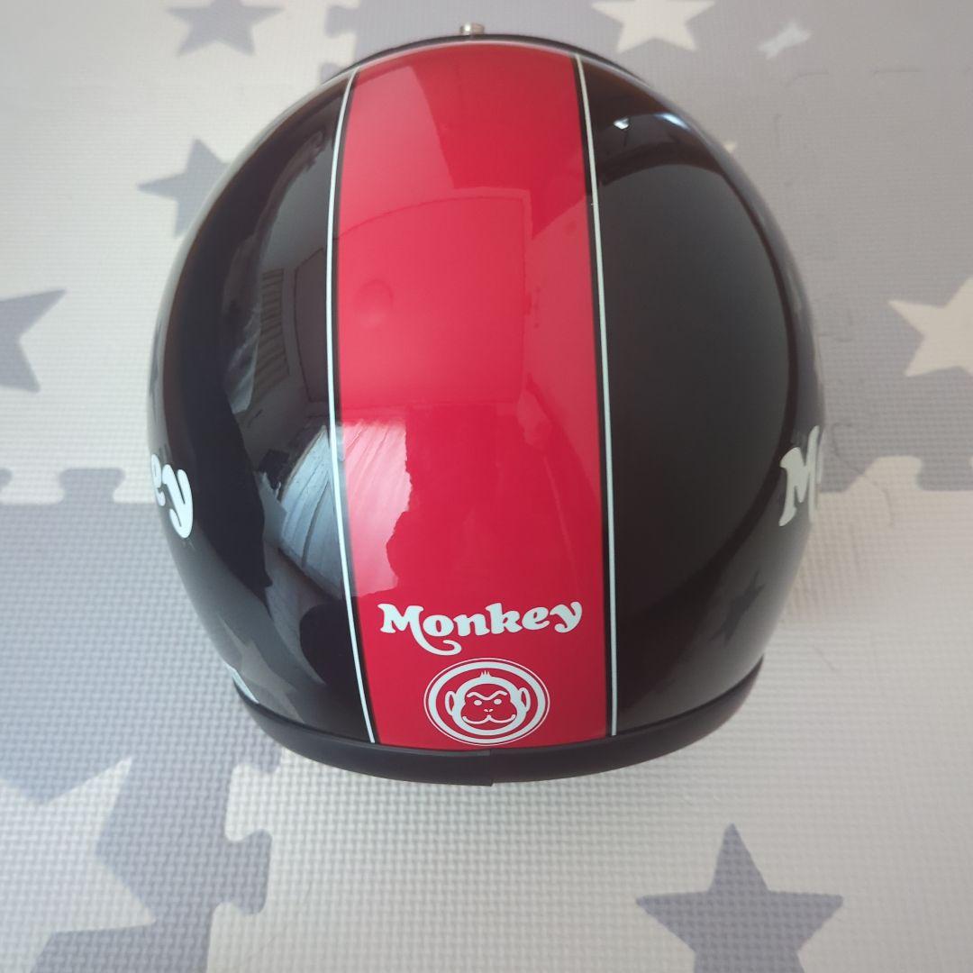 HONDA MonKey 赤X黒カラー ヘルメット ジェットヘル