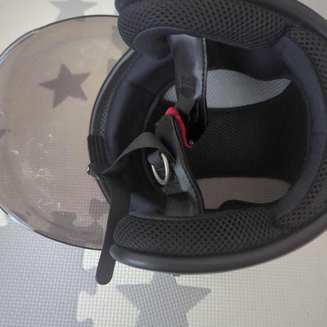 HONDA MonKey 赤X黒カラー ヘルメット ジェットヘル