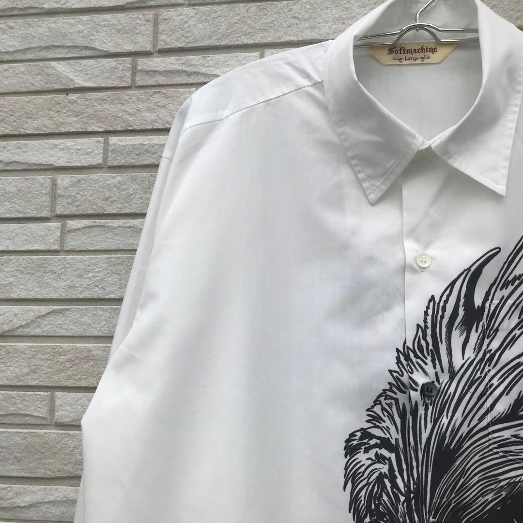 ソフトマシーン　シャツ　L　イーグル　鷹