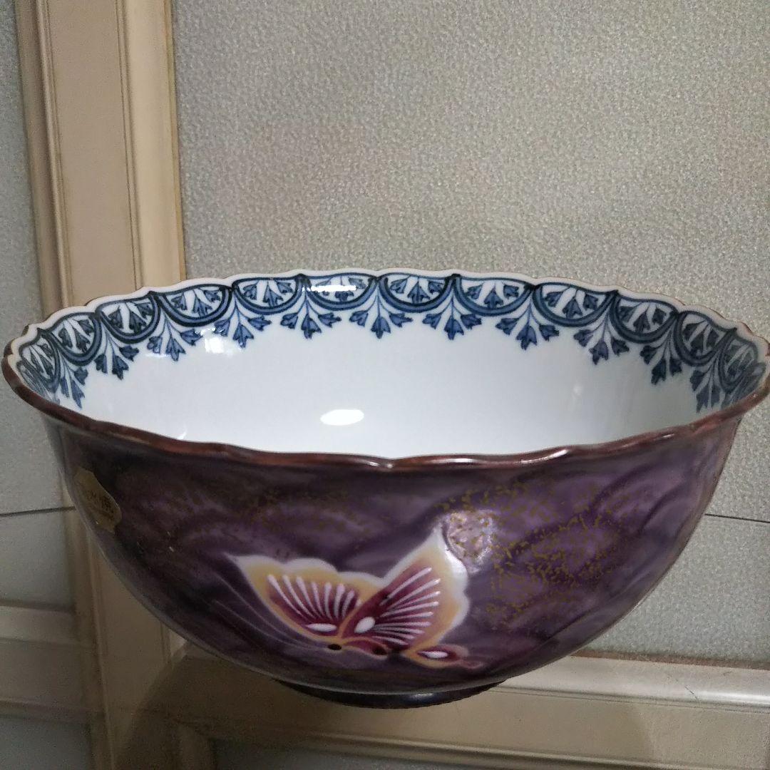 清水焼☆京焼☆瑞泉☆大鉢☆蝶々柄