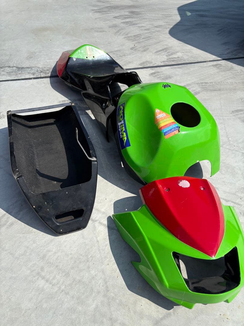 最終値下KSR110カウルセット ノジマNOJIMA 4点セット Fフェンダー無