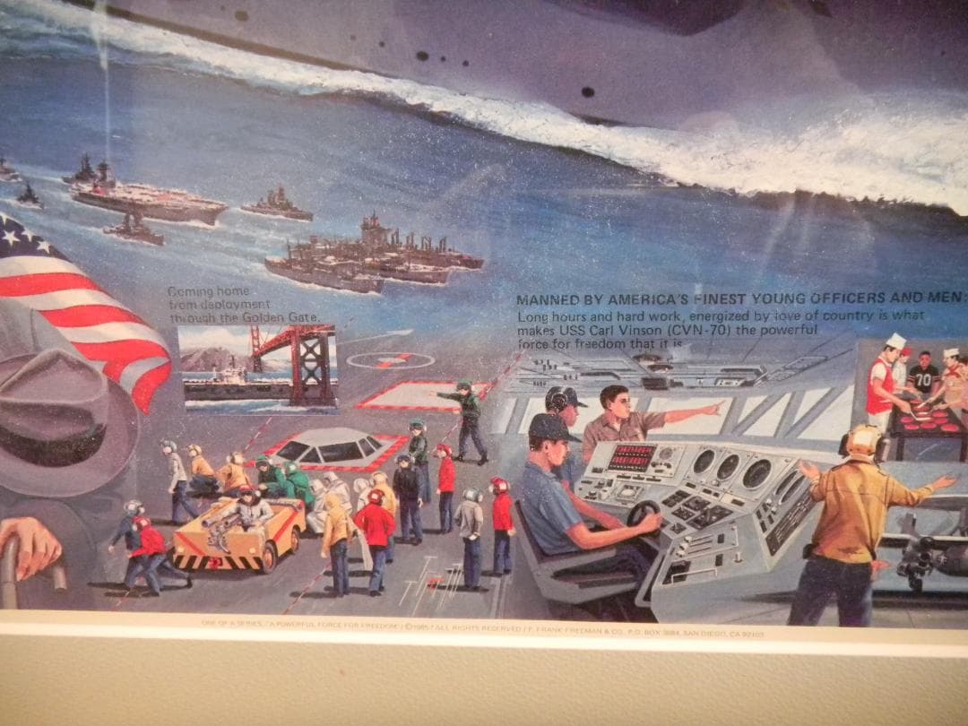 米国空母カール・ビンソンのレアポスター