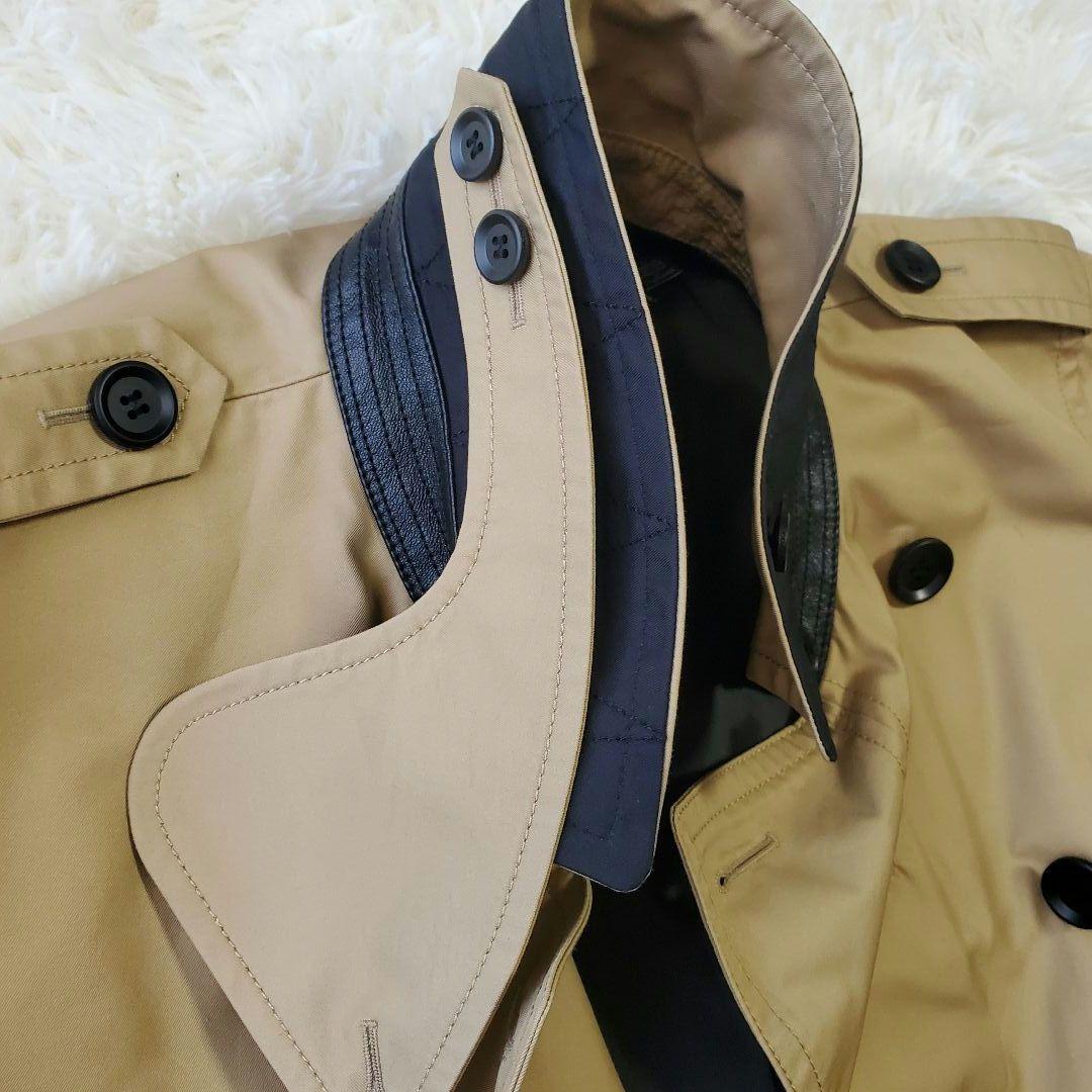 COACH コーチ トレンチコート ロング 比翼仕立て 大きいサイズ メンズ L