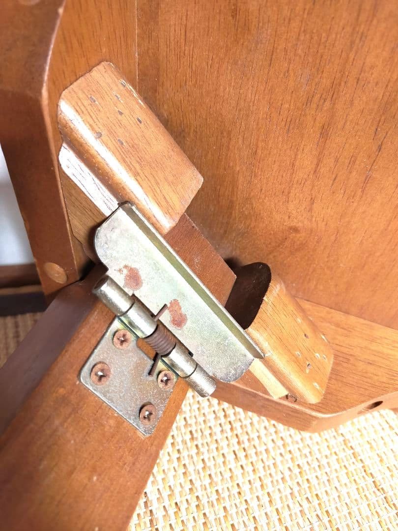 八幡産業　折りたたみテーブル　木製　昭和レトロ　古家具