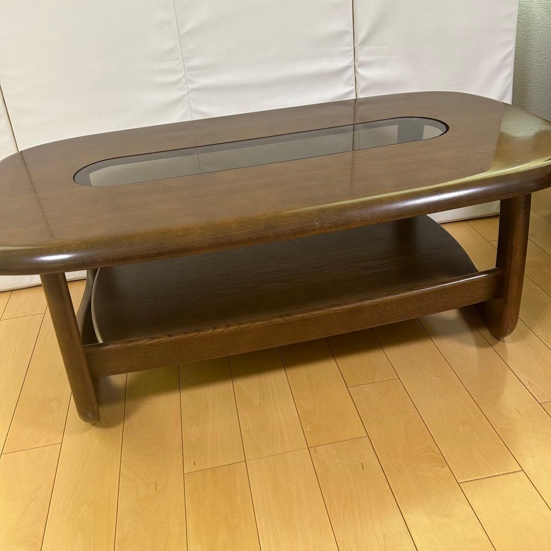 karimoku カリモク センターテーブル　ローテーブルコーヒーテーブル丸型