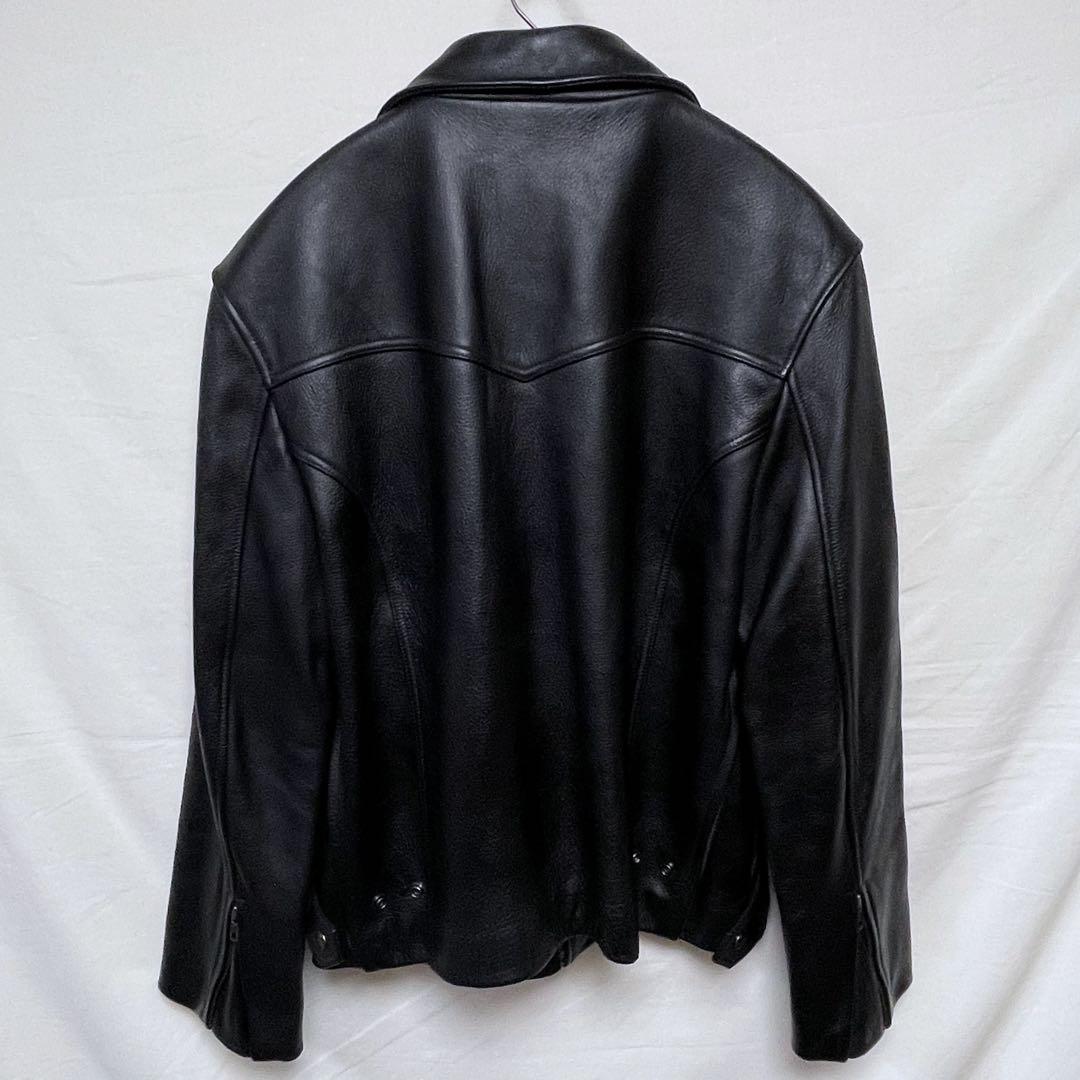 舶来堂 レザージャケット シングルライダースジャケット 革ジャン 牛革 本革