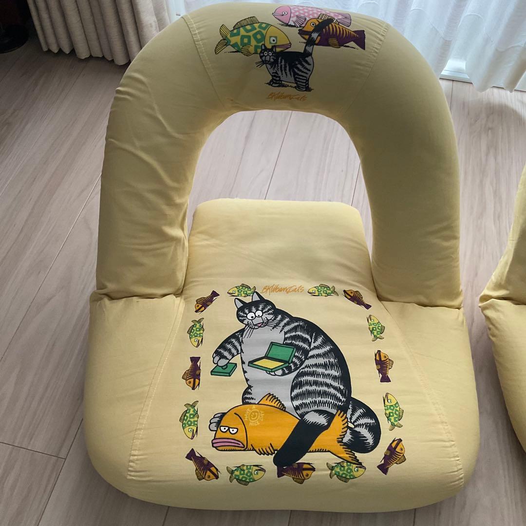 【箱ネコ】【激レア】クリバンキャットの座椅子　リクライニング　１脚