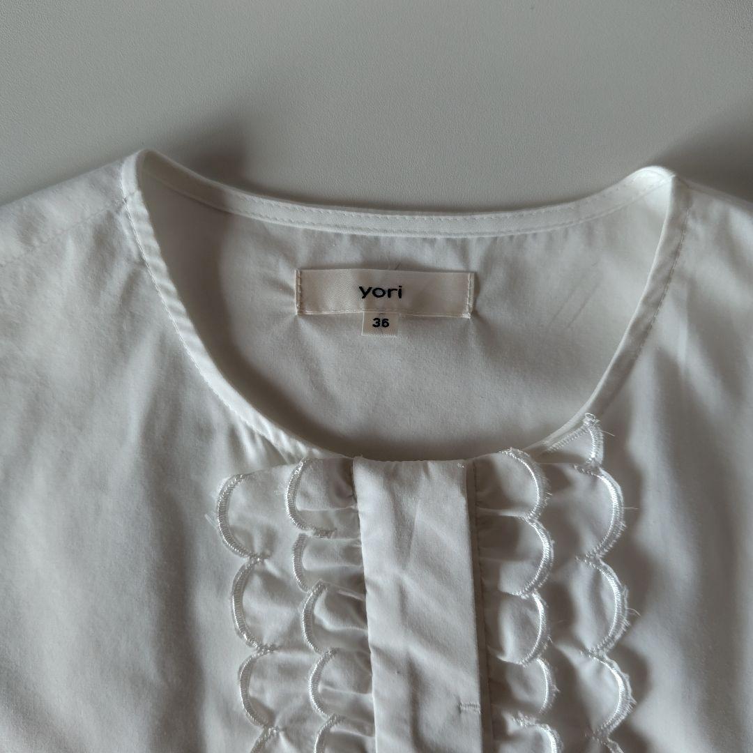 yori ヨリ　ブラウス　スカラップ　36