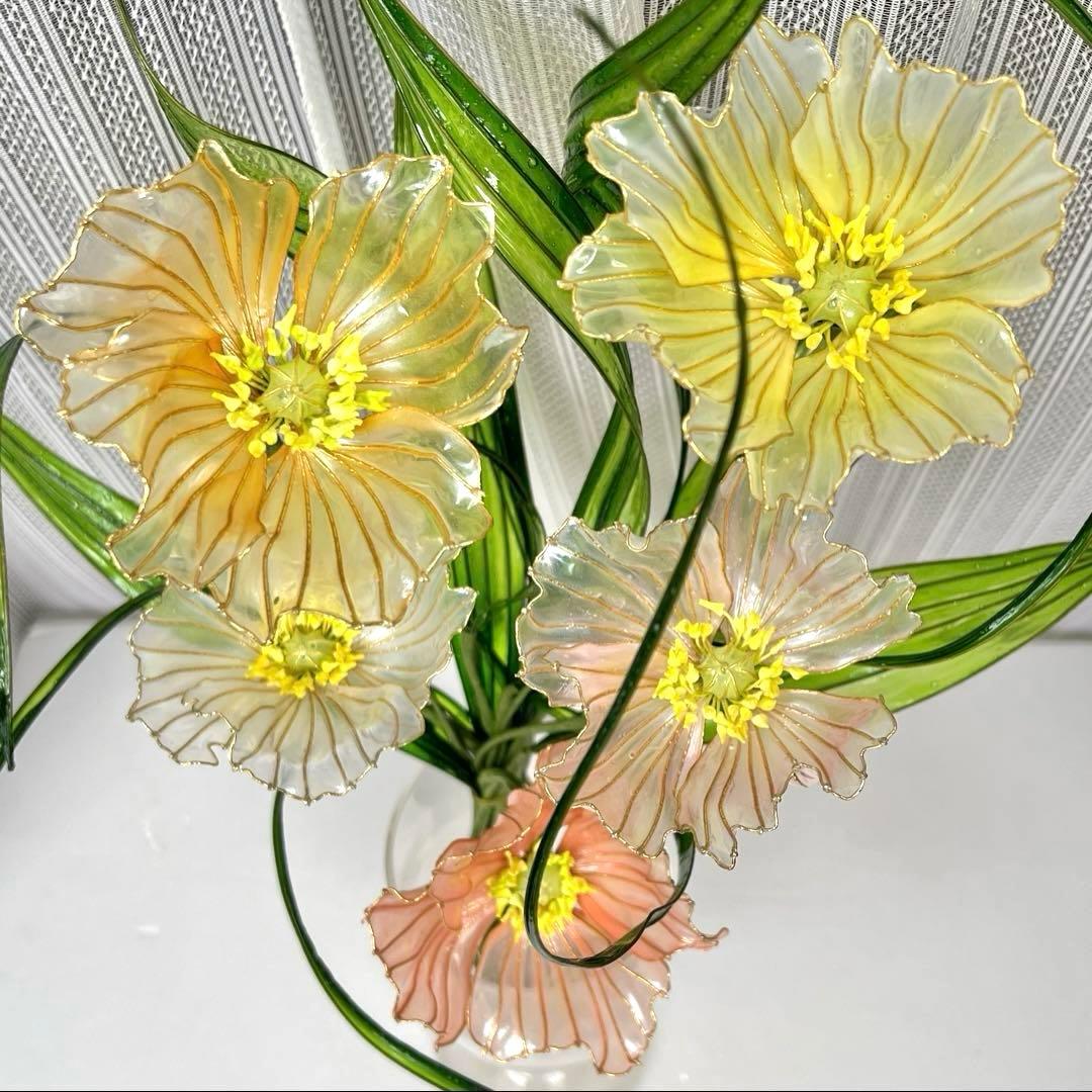 アメリカンフラワー　ディップフラワー　NO.179（ポピー）とNO.180