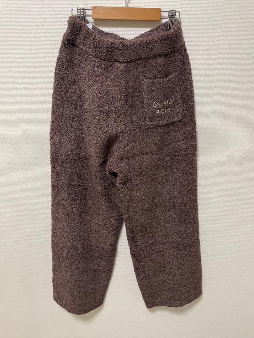 ジェラピケ　パウダーメランジベアジャガードプルオーバー&ロングパンツセット