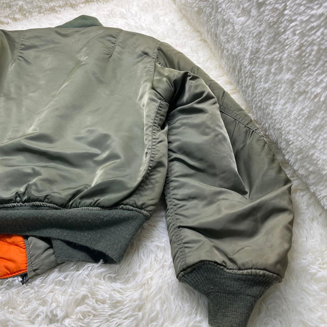 80s 希少 ALPHA アルファ MA-1 フライトジャケット USA製