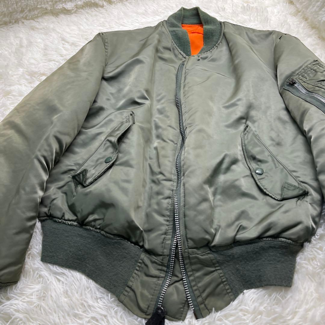 80s 希少 ALPHA アルファ MA-1 フライトジャケット USA製