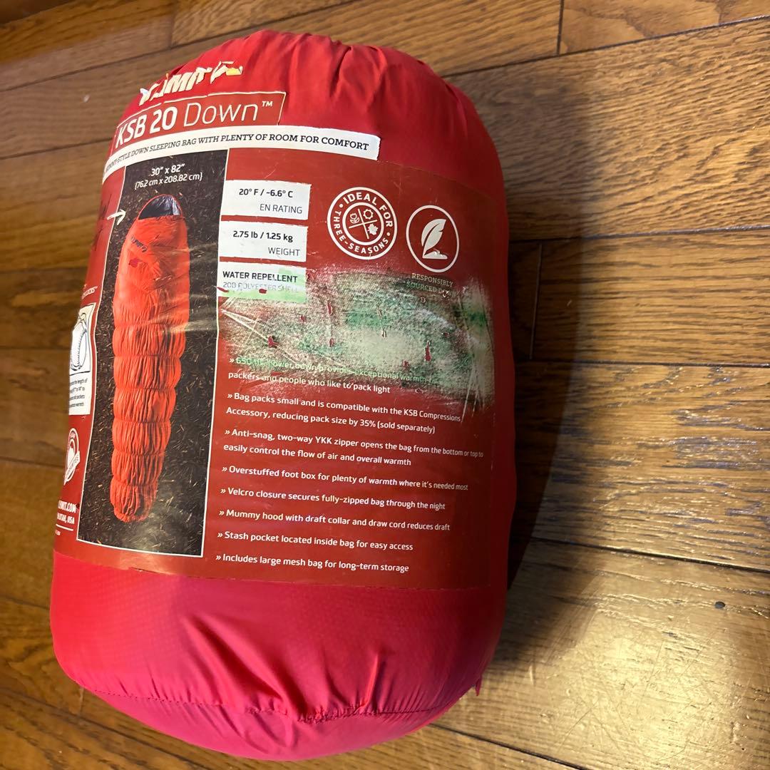 KLYMIT KSB 20 Down 赤 寝袋 シュラフ✨