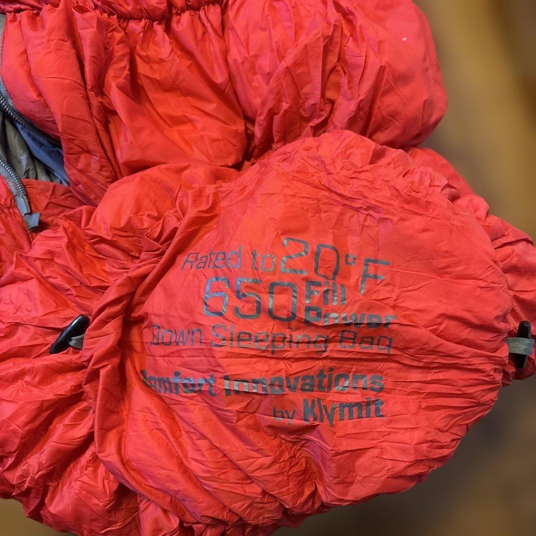 KLYMIT KSB 20 Down 赤 寝袋 シュラフ✨