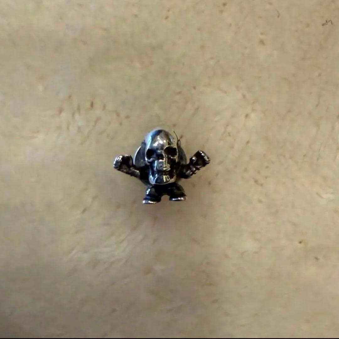 確実正規品 クロムハーツ スカル　ピアス　フォティ