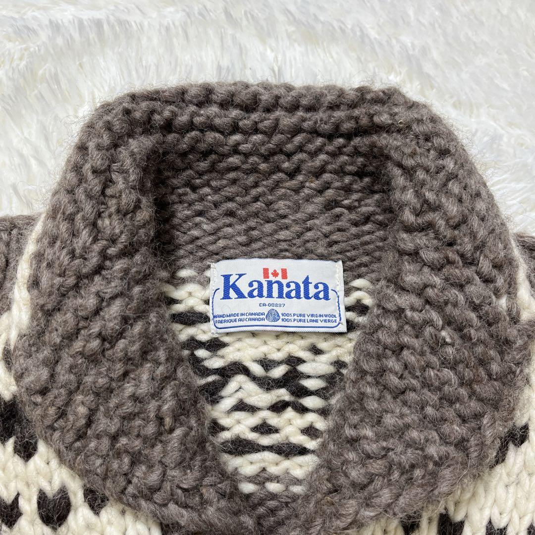 【美品】KANATA カウチン　サンダーバード M ハンドメイド　カナダ製