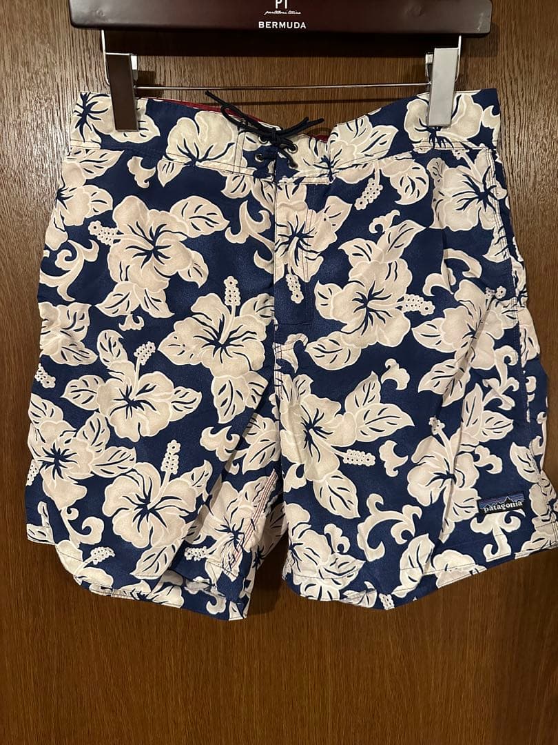 ９０年代　ビンテージ　patagonia ハイビスカス柄 サーフパンツ