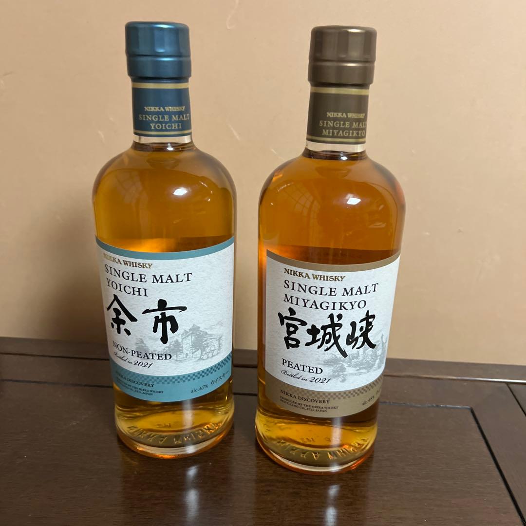 余市 ノンピーテッド & 宮城峡 ピーテッド　ニッカ　限定品