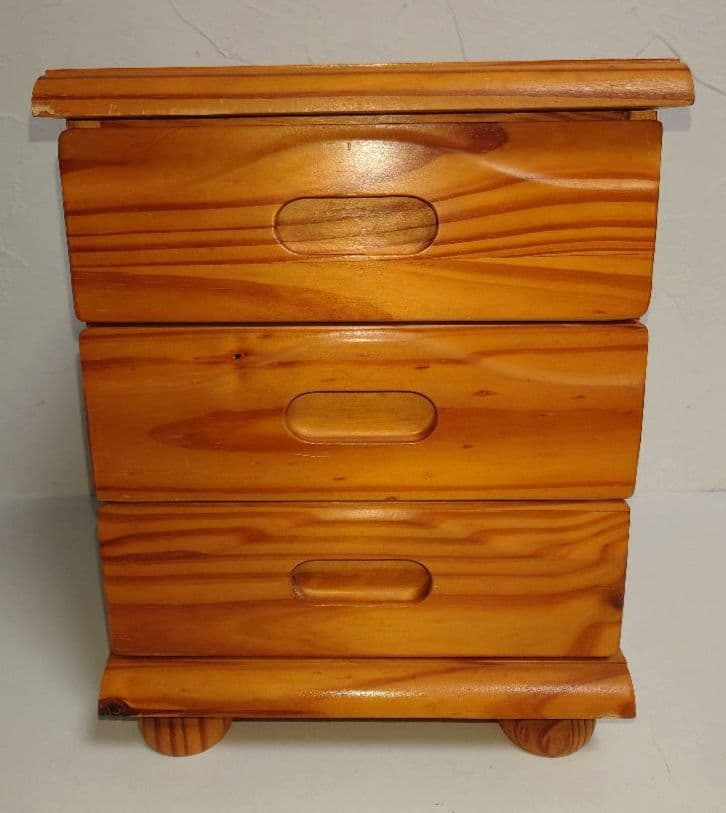 木製 3段 引出し ボックス 台 棚 収納 小物入れ 三段キャビネット チェスト