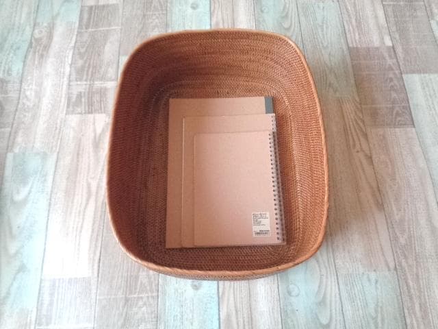 2種類セット●B5＆A4丸み有長方形ケース●無地●アタ●バリ島●1024.4