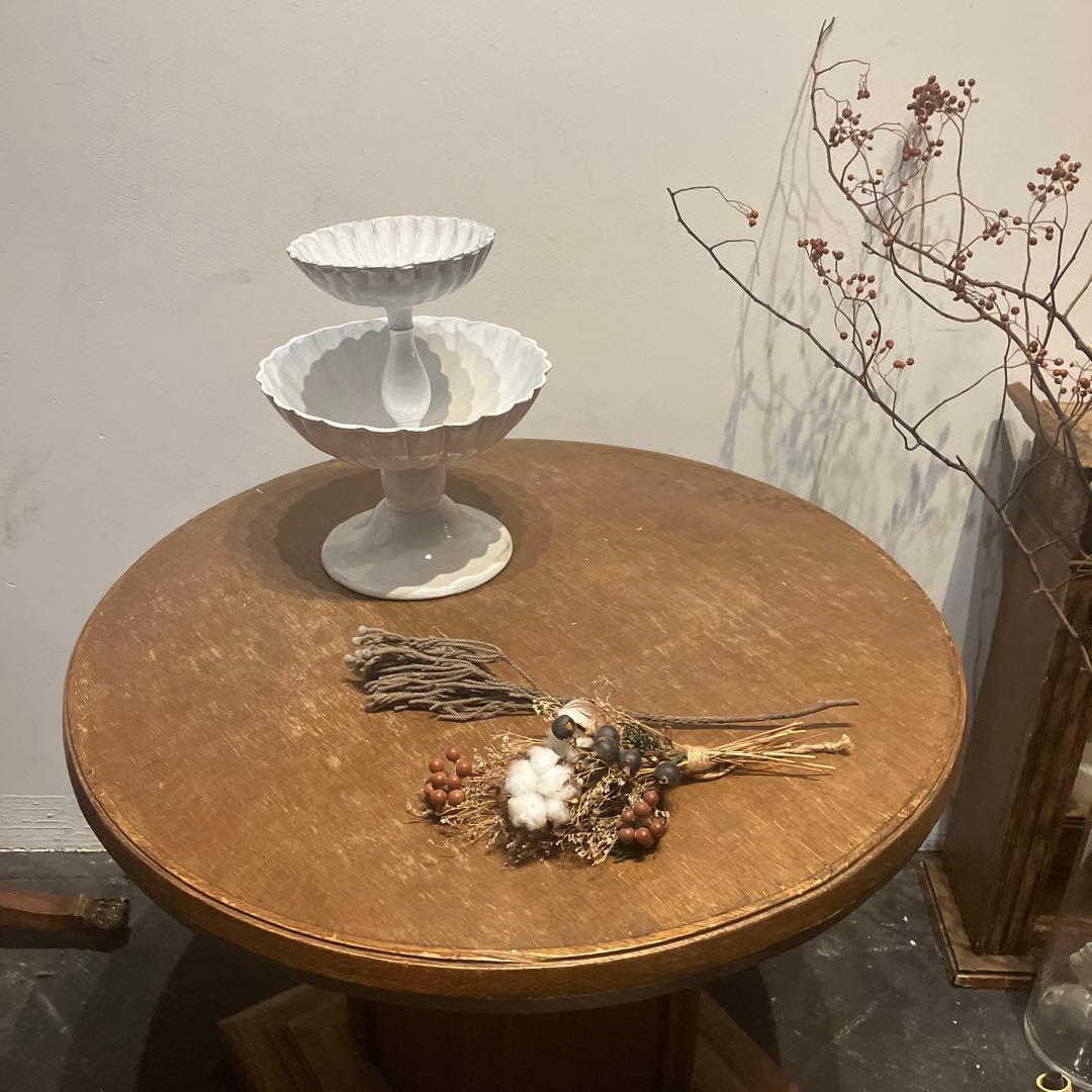 Astier de Villatte ペギー・コンポート・ダブル　ケーキスタンド