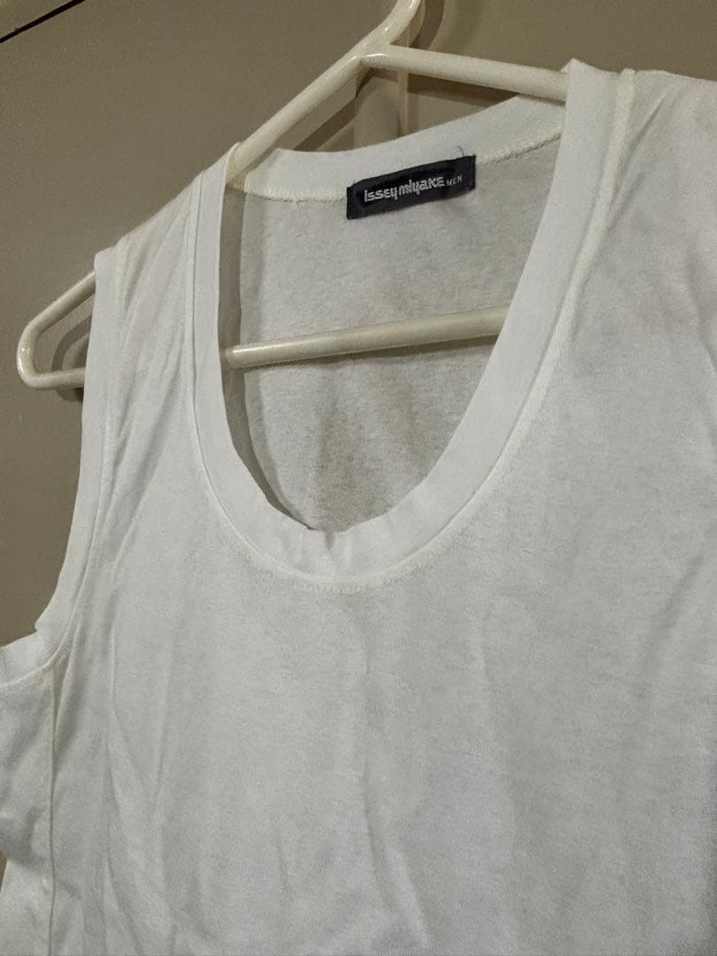 80年代 Issey Miyake Men ホワイト タンクトップ