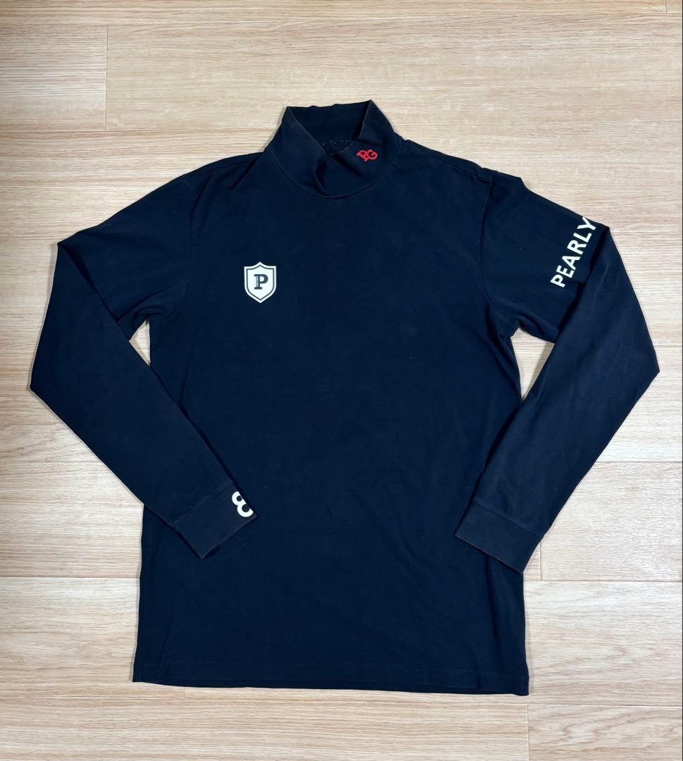 PEARLY ネイビー ハイネックセーター