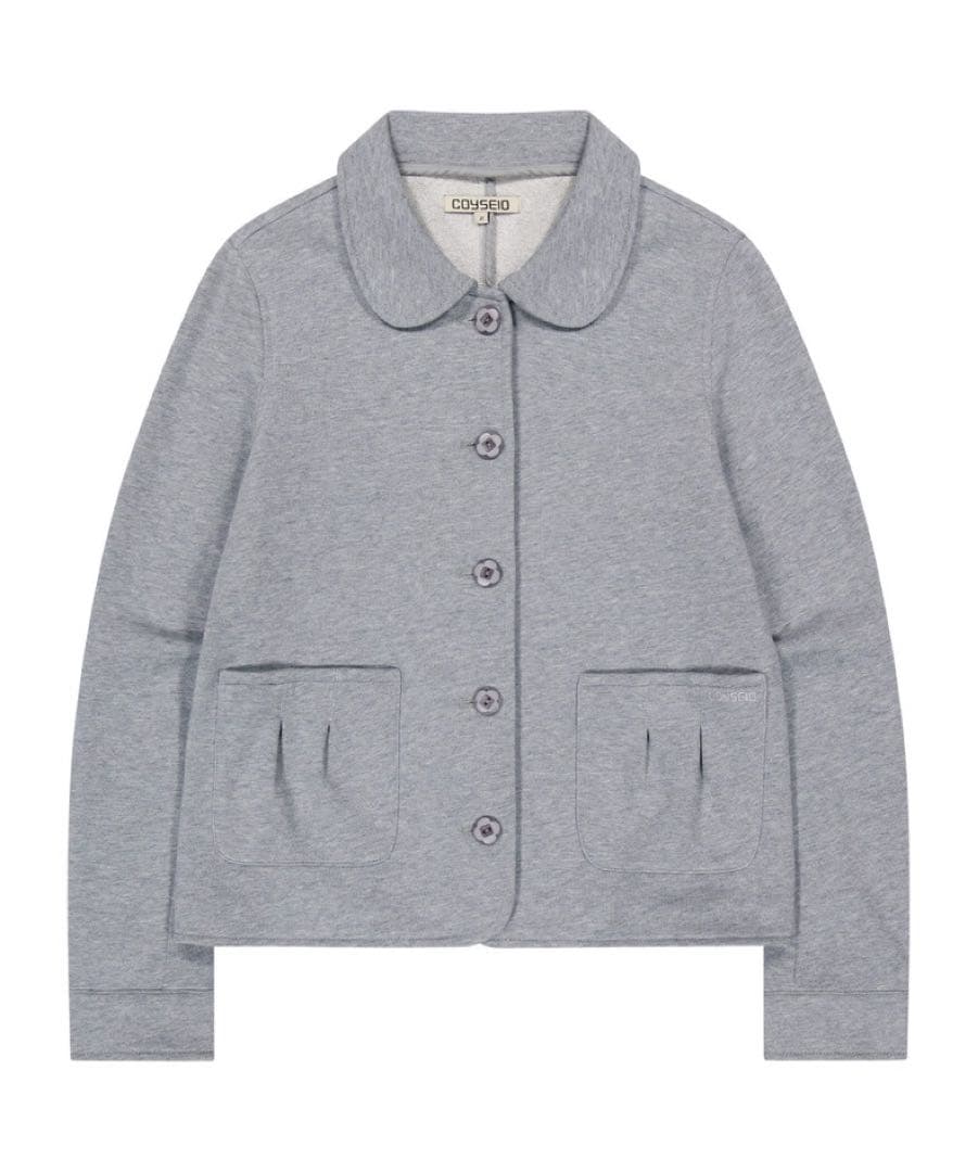 トップス coyseio SWEAT JACKET MELANGE GREY