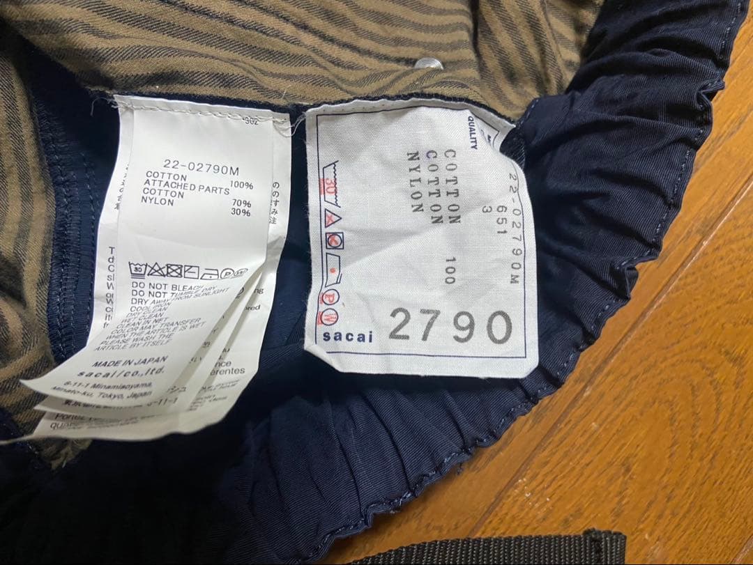 シ*タ様 sacai 22ss 半袖シャツ ハーフパンツ セットアップ 3L X