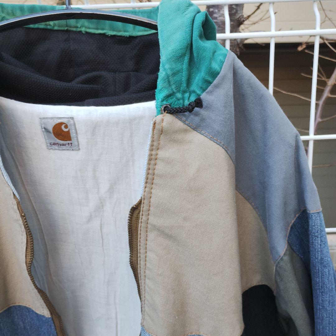 マ*ト様 カーハート　パッチワークデザイン 再構築　アクティブジャケット型　古着