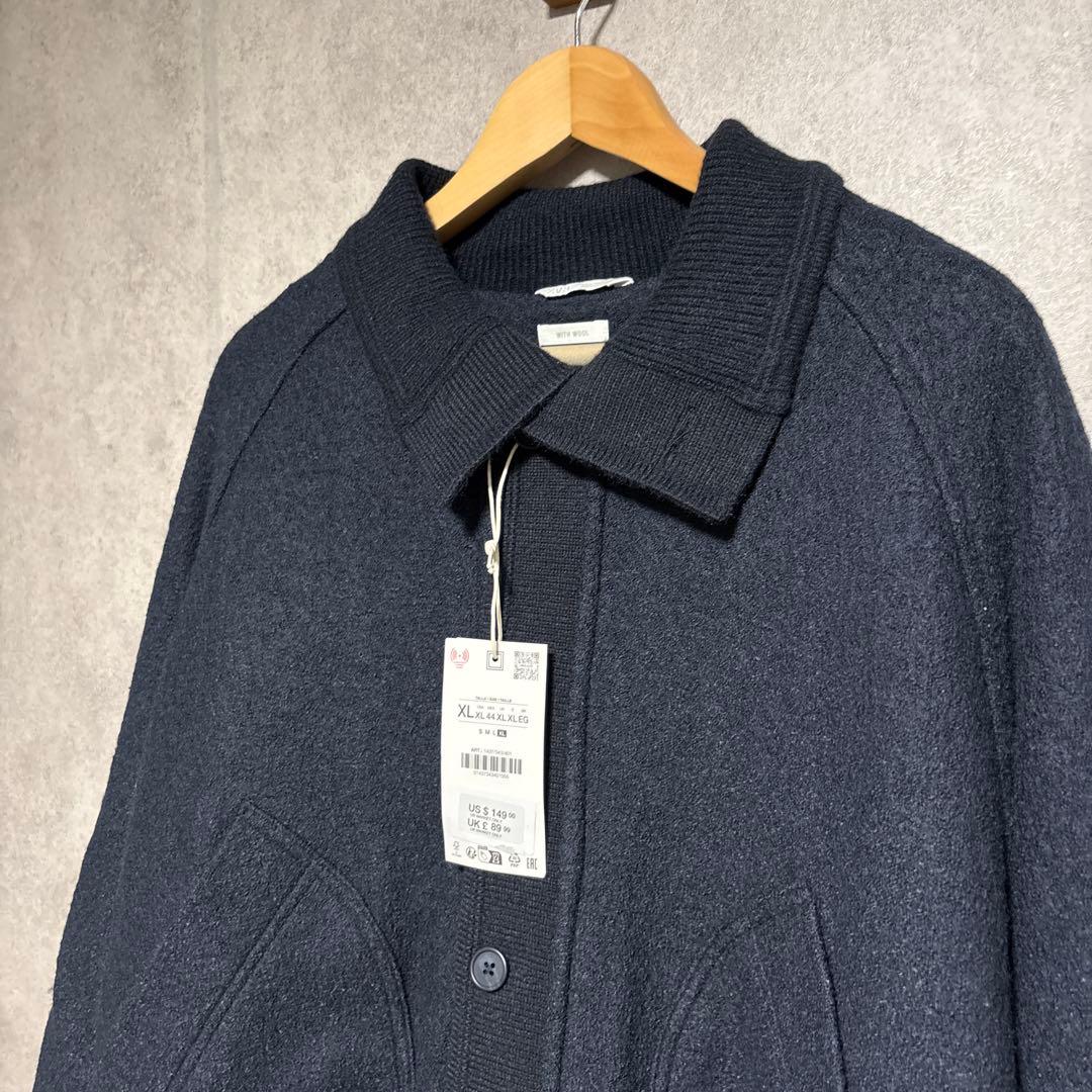 zara ザラ　リブ襟切り替えジャケット XL