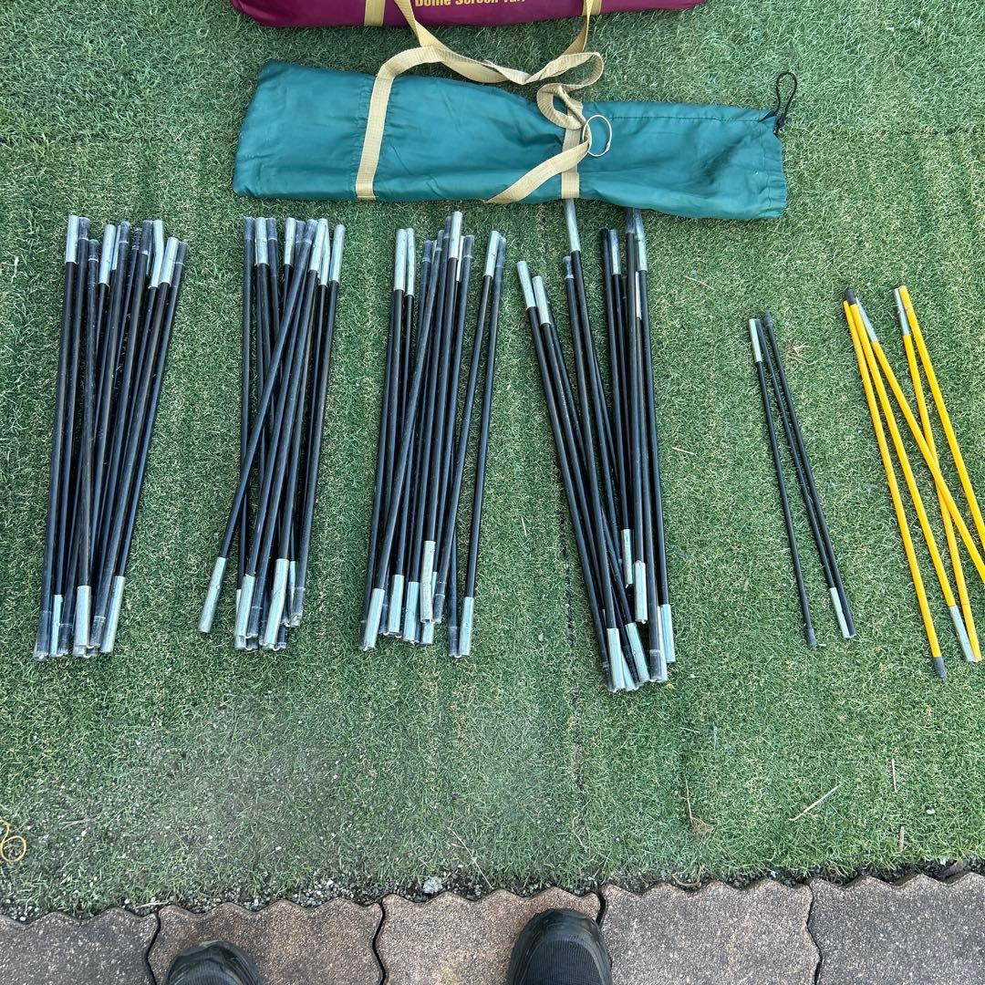 ドームスクリーンタープ/380 バーガンディ　付属品完備　コールマン