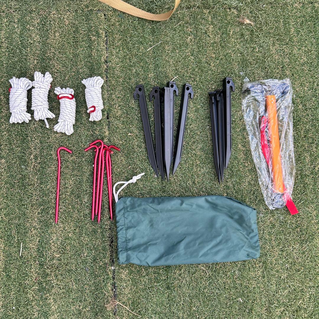 ドームスクリーンタープ/380 バーガンディ　付属品完備　コールマン