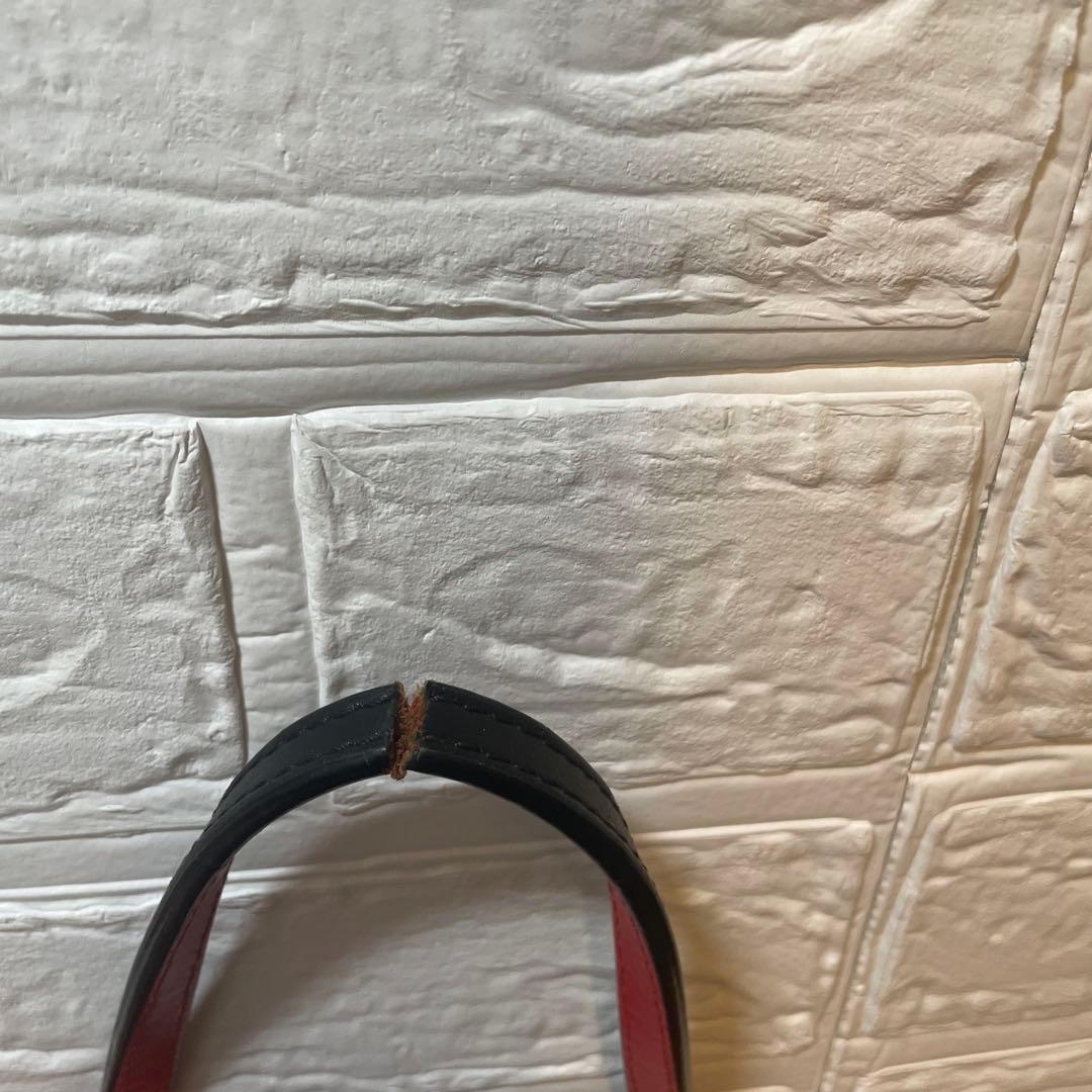 Christian Louboutin トートバッグ 黒 赤