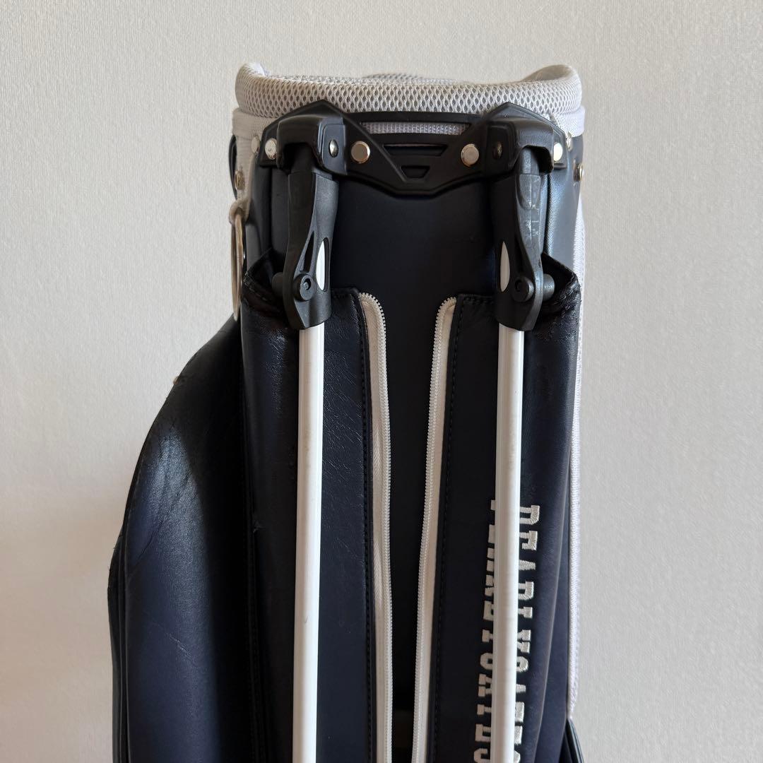 パーリーゲイツ　キャディバッグ　ショルダー式　スタンド式　軽量　紺　ネイビー