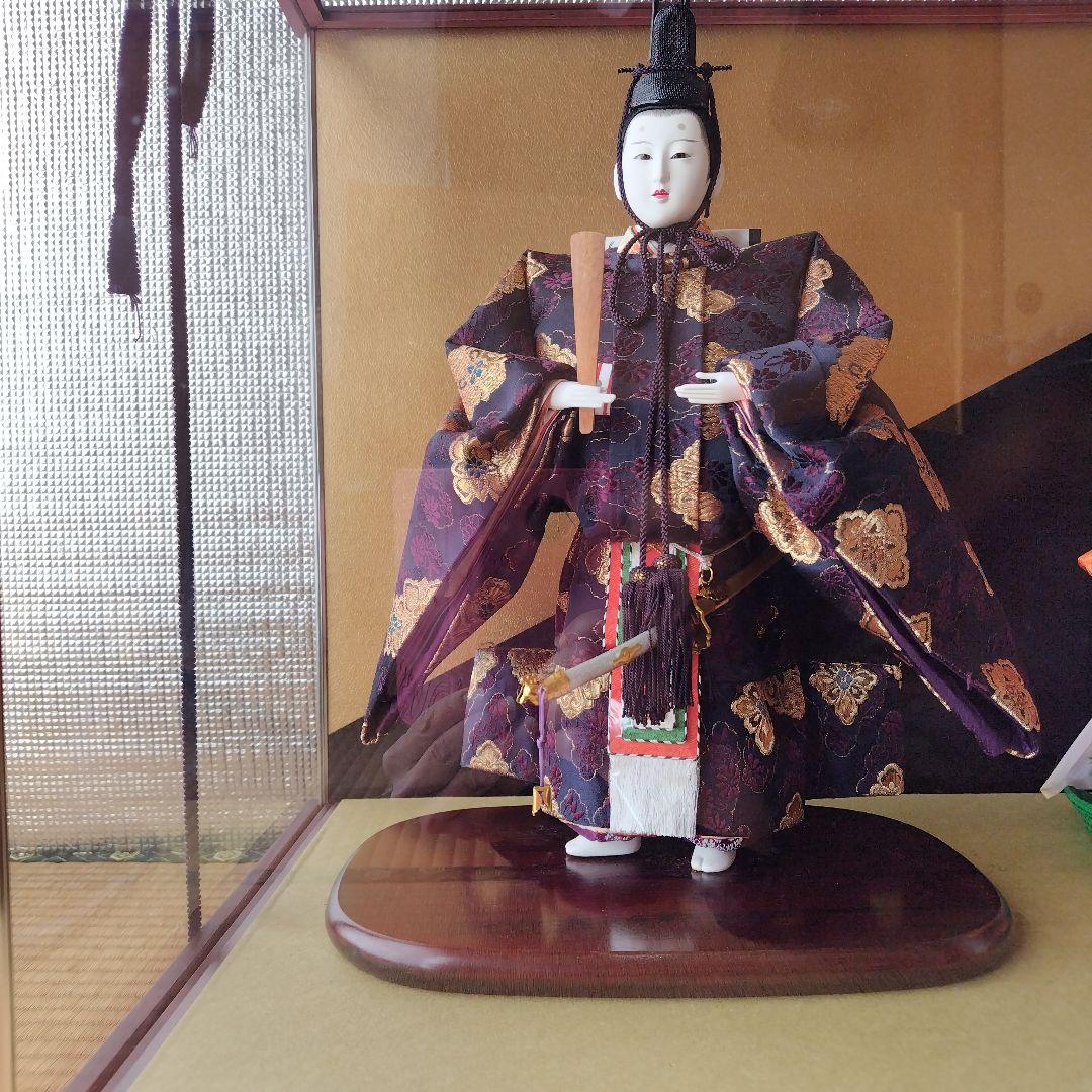 ✾雛人形 立ち雛　ガラスケース入り