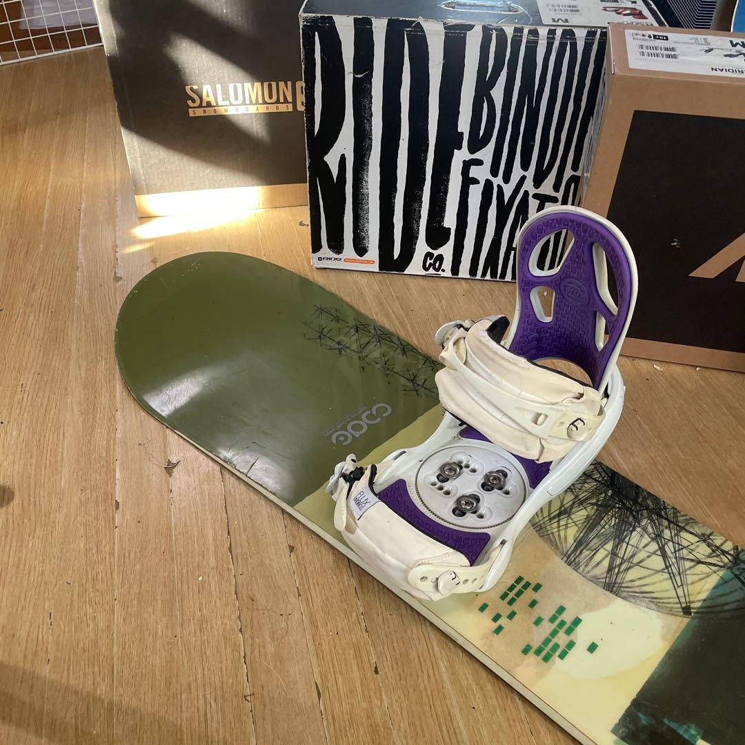 BURTON×FLUX　バートン　スノーボードセット　フラックスバインディング付