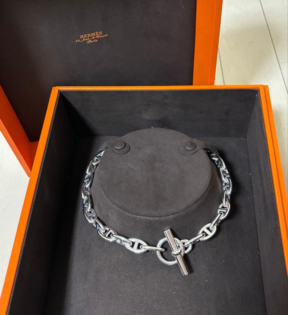 【新品未使用】エルメス シェーヌダンクル ネックレス GM29コマ