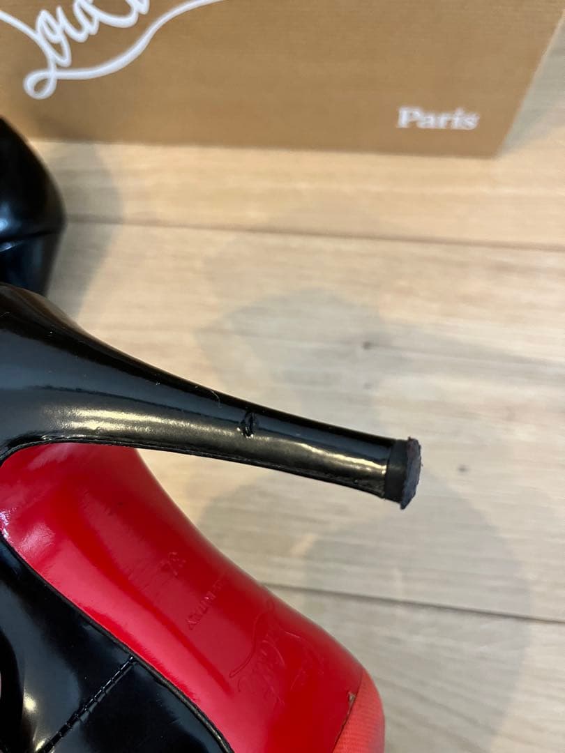 美品✨Christian Louboutin ブラック ハイヒール 34
