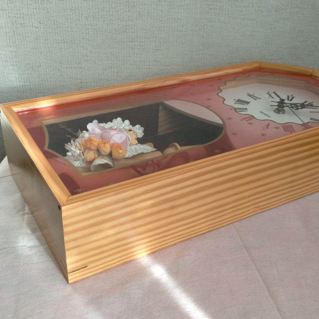 ハンドメイド柱時計ウエディング　昭和レトロ