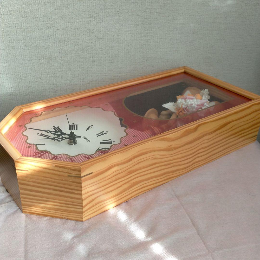 ハンドメイド柱時計ウエディング　昭和レトロ