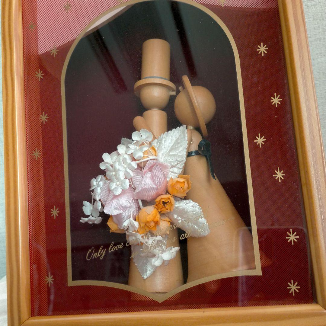 ハンドメイド柱時計ウエディング　昭和レトロ