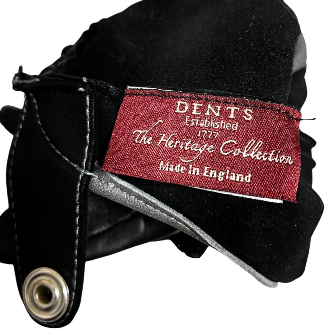 DENTS デンツ 柔らかいレザー 本革 グローブ 手袋 バイカラー 英国製 M