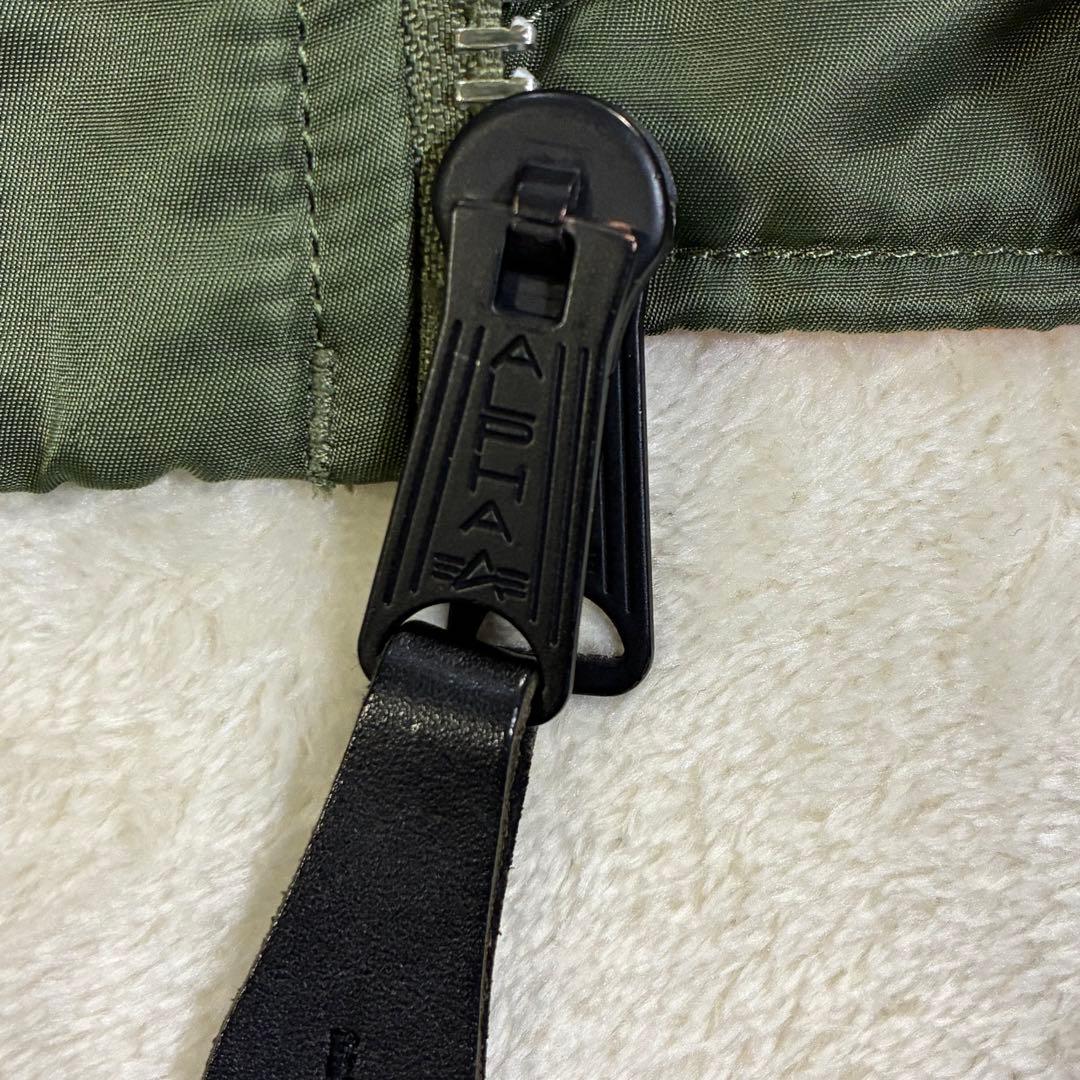 【美品】ALPHA MA-1 フライトジャケット M カーキ セージグリーン